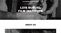 Desktop Screenshot of luisbunuelfilminstitute.com