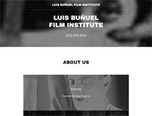 Tablet Screenshot of luisbunuelfilminstitute.com